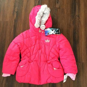 ZeroXposure Pink Winter Hooded Heavyweight Coat Size Medium(5/6) New With Tags